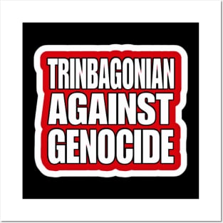 Trinbagonian Against Genocide - Sticker - Front Posters and Art